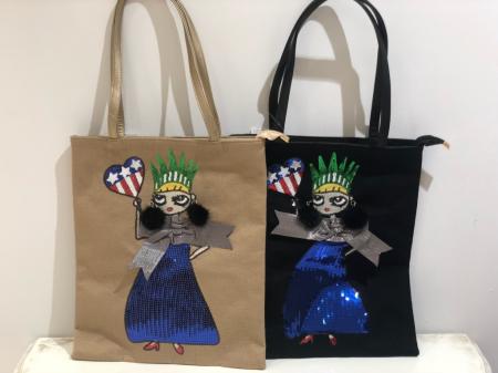 Rita自由の女神風縦長トート